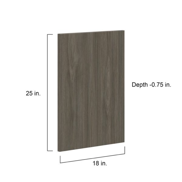 Cordyline Textured Slab Walnut 18 x 25 x 0.75 in. Door