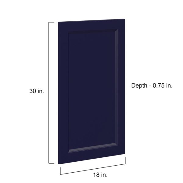 Camellia Painted Midnight Blue Recessed 18 x 30 x 0.75 in. Door