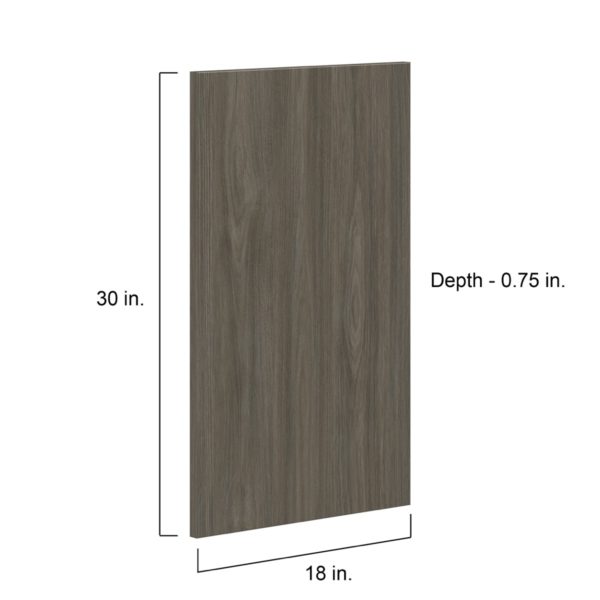 Cordyline Textured Slab Walnut 18 x 30 x 0.75 in. Door