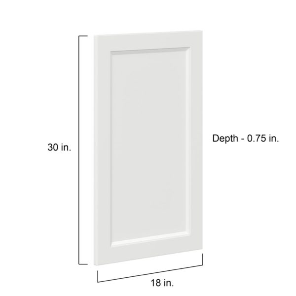 Magnolia Painted Bright White Recessed 18 x 30 x 0.75 in. Door