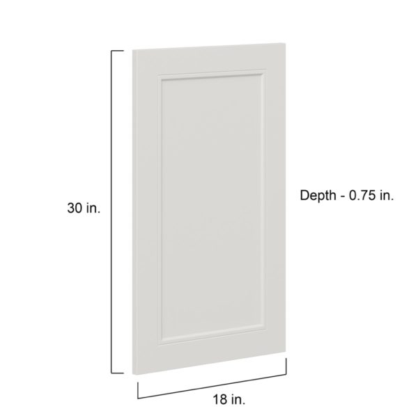 Wisteria Painted Light Gray Recessed 18 x 30 x 0.75 in. Door