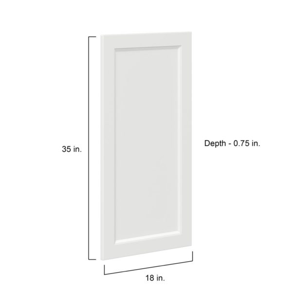 Magnolia Painted Bright White Recessed 18 x 35 x 0.75 in. Door