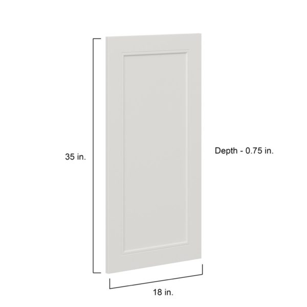 Wisteria Painted Light Gray Recessed 18 x 35 x 0.75 in. Door