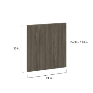 Cordyline Textured Slab Walnut  21 x 20 x 0.75 in. Door