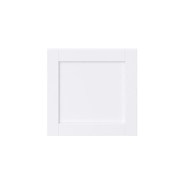 Dahlia Bright White  Shaker  21 x 20 x 0.75 in. Door