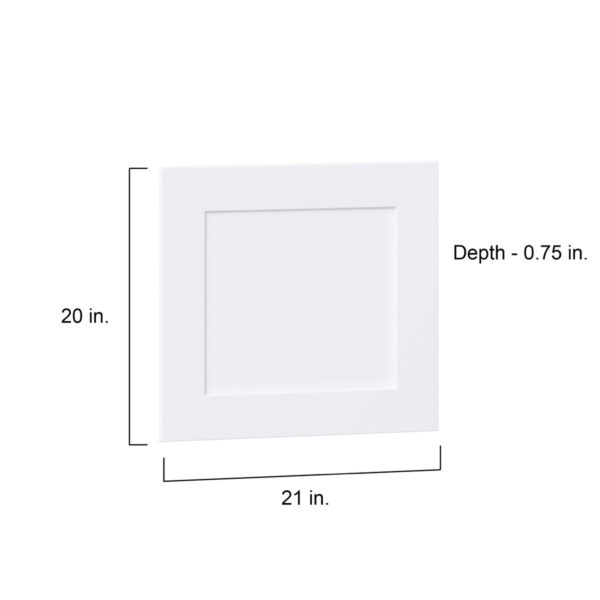 Jasmine Painted Warm White  Shaker  21 x 20 x 0.75 in. Door