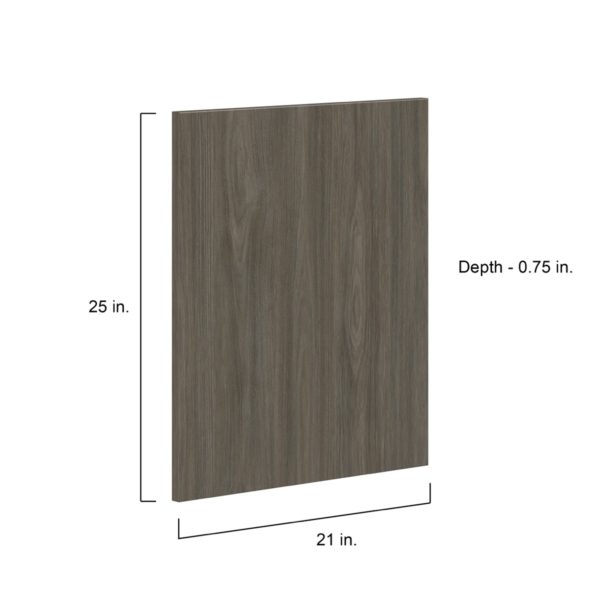 Cordyline Textured Slab Walnut 21 x 25 x 0.75 in. Door