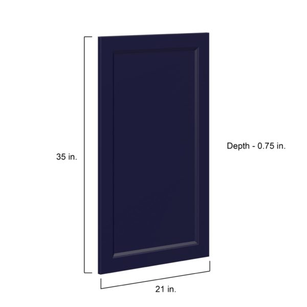 Camellia Painted Midnight Blue Recessed 21 x 35 x 0.75 in. Door