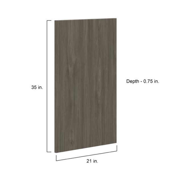 Cordyline Textured Slab Walnut 21 x 35 x 0.75 in. Door