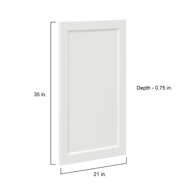 Magnolia Painted Bright White Recessed 21 x 35 x 0.75 in. Door