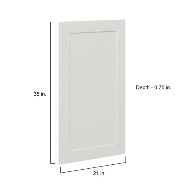 Wisteria Painted Light Gray Recessed 21 x 35 x 0.75 in. Door