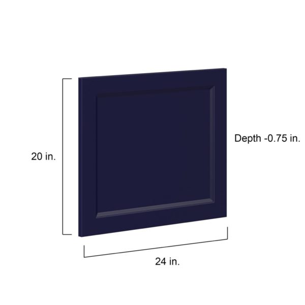 Camellia Painted Midnight Blue Recessed 24 x 20 x 0.75 in. Door