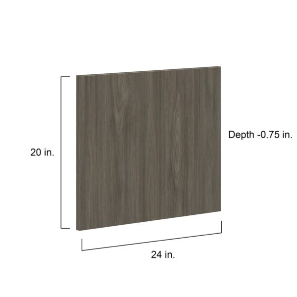 Cordyline Textured Slab Walnut 24 x 20 x 0.75 in. Door