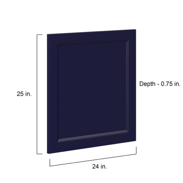 Camellia Painted Midnight Blue Recessed 24 x 25 x 0.75 in. Door