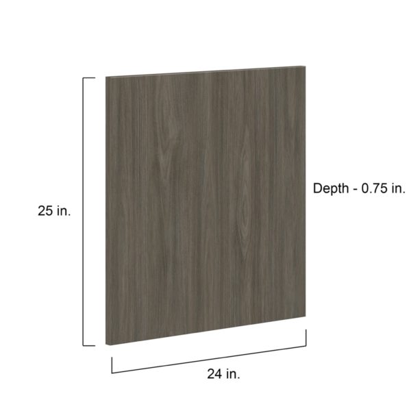 Cordyline Textured Slab Walnut 24 x 25 x 0.75 in. Door