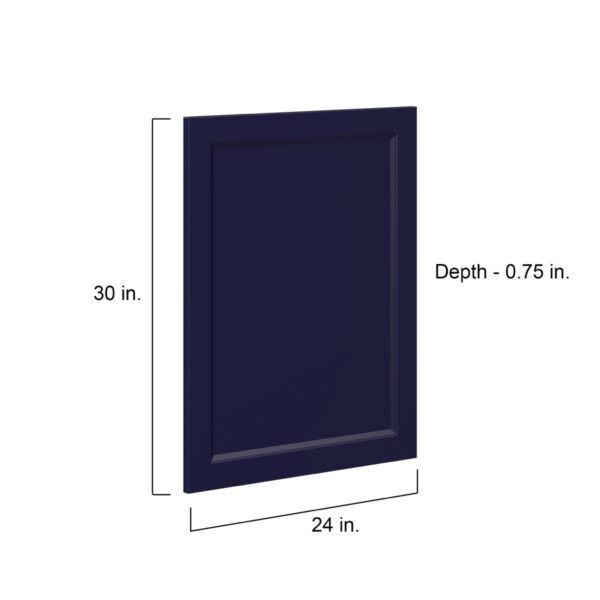 Camellia Painted Midnight Blue Recessed 24 x 30 x 0.75 in. Door