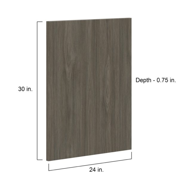 Cordyline Textured Slab Walnut 24 x 30 x 0.75 in. Door