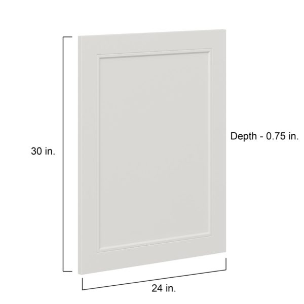 Wisteria Painted Light Gray Recessed 24 x 30 x 0.75 in. Door