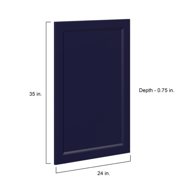 Camellia Painted Midnight Blue Recessed 24 x 35 x 0.75 in. Door