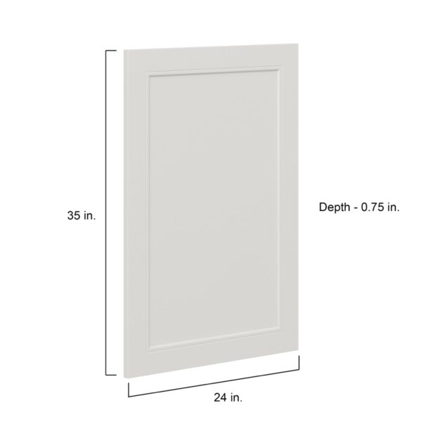 Wisteria Painted Light Gray Recessed 24 x 35 x 0.75 in. Door