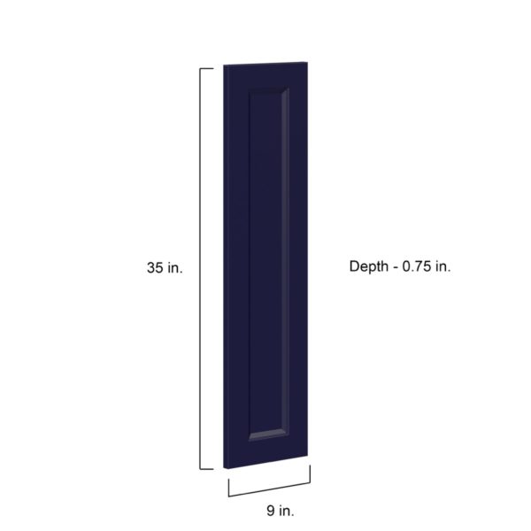 Camellia Painted Midnight Blue Recessed 9 x 35 x 0.75 in. Door