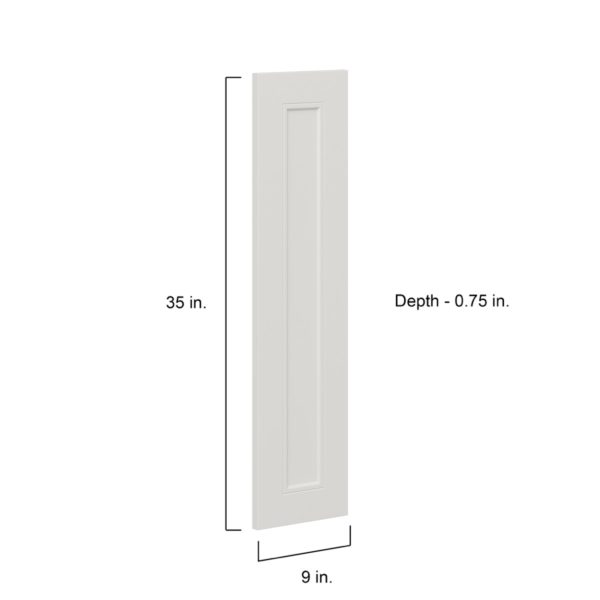 Wisteria Painted Light Gray Recessed 9 x 35 x 0.75 in. Door