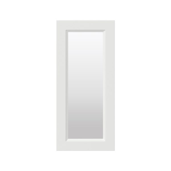 Magnolia Painted Bright White 13x30x0.75 in. Glass Door