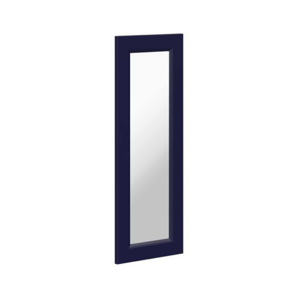 Camellia Painted Midnight Blue 13x35x0.75 in. Glass Door