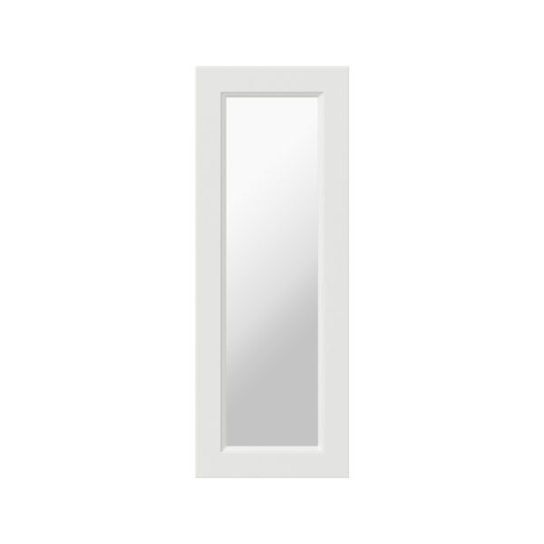 Magnolia Painted Bright White 13x35x0.75 in. Glass Door