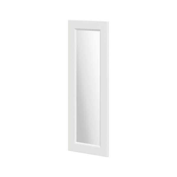 Magnolia Painted Bright White 13x35x0.75 in. Glass Door