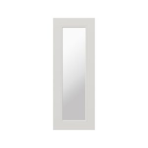 Wisteria Painted Light Gray  13x35x0.75 in. Glass Door