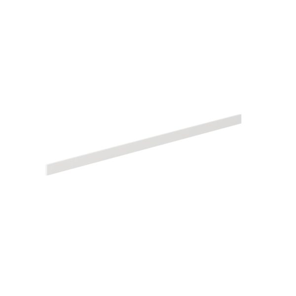 3 in. W x 96 in. H x 0.75 in. D  Magnolia Painted Bright White Cabinet Filler Strip