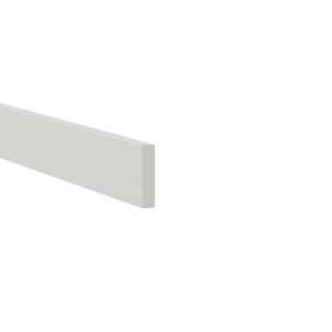 3 in. W x 96 in. H x 0.75 in. D  Wisteria Painted Light Gray  Cabinet Filler Strip