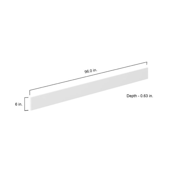 6 in. W X 96 in. H X 0.75 in. D Bright White SlabFiller Strip