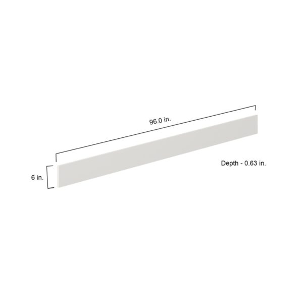 6 in. W X 96 in. H X 0.75 in. D Wisteria Painted Light Gray  SlabFiller Strip