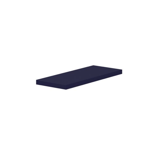 30 in. W X 1.5 in. H X 12 in. D Camellia Painted Midnight Blue  Floating Shelf with Mounting Bracket