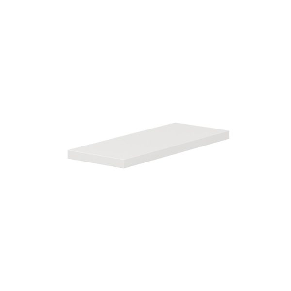 30 in. W X 1.5 in. H X 12 in. D  Bright White Floating Shelf with Mounting Bracket