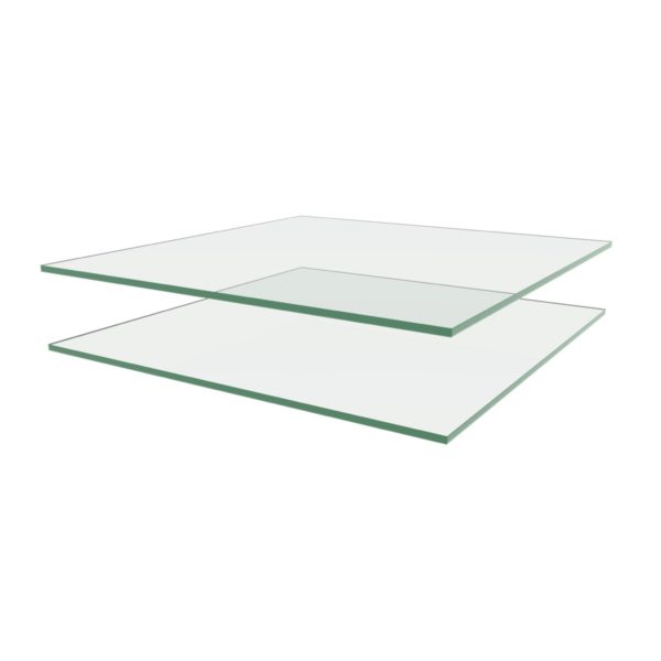 15" glass shelf (2 pack) - clear