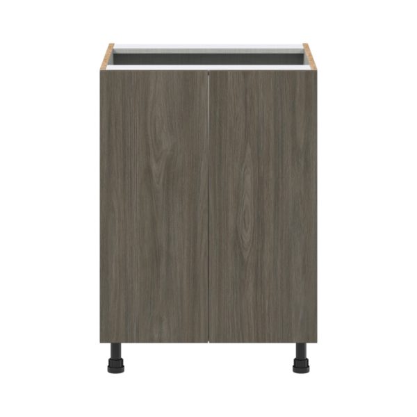 Cordyline Textured Slab Walnut Assembled Sink Base Cabinet with 2 Full High Doors (24 in. W X 34.5 in. H X 24 in. D)