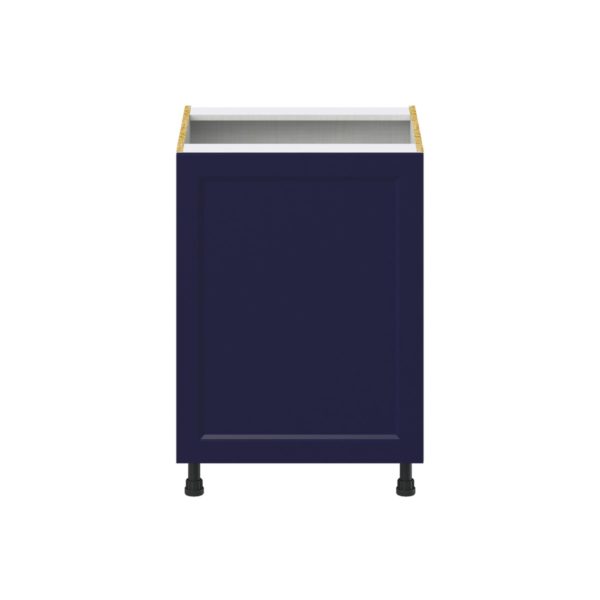 Camellia Painted Midnight Blue Recessed Assembled Sink Base Cabinet with a Full High Door (24 in. W x 34.5 in. H x 24 in. D)