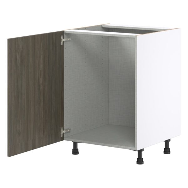 Cordyline Textured Slab Walnut Assembled Sink Base Cabinet with a Full High Door (24 in. W x 34.5 in. H x 24 in. D)