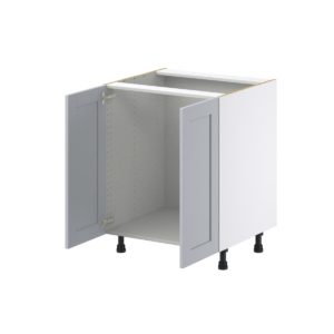 Sea Holly Light Gray  Shaker Assembled Sink Base Cabinet with 2 Full High Doors (27 in. W X 34.5 in. H X 24 in. D)