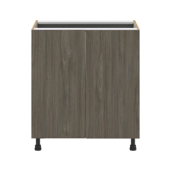 Cordyline Textured Slab Walnut Assembled Sink Base Cabinet with 2 Full High Doors (30 in. W x 34.5 in. H x 24 in.D)