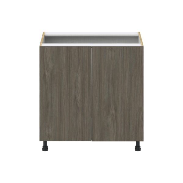 Cordyline Textured Slab Walnut Assembled Sink Base Cabinet with Full High Door (33 in. W X 34.5 in. H X 24 in. D)