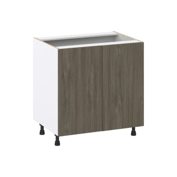 Cordyline Textured Slab Walnut Assembled Sink Base Cabinet with Full High Door (33 in. W X 34.5 in. H X 24 in. D)