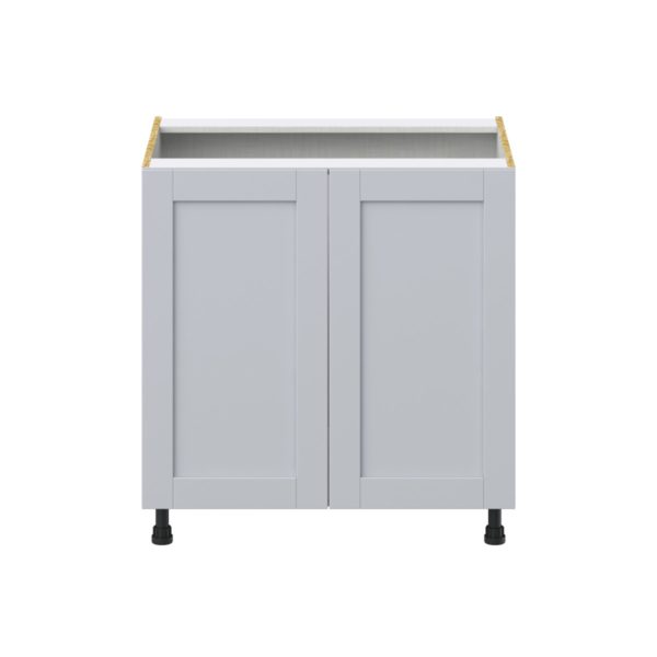 Sea Holly Light Gray  Shaker Assembled Sink Base Cabinet with Full High Door (33 in. W X 34.5 in. H X 24 in. D)