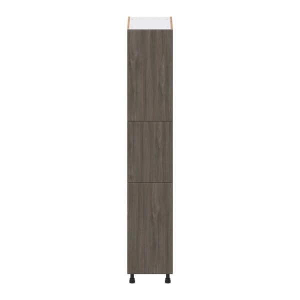 Cordyline Textured Slab Walnut Assembled Pantry  Cabinet with 4 Shelves (15 in. W x 84.5 in. H x 24 in. D)