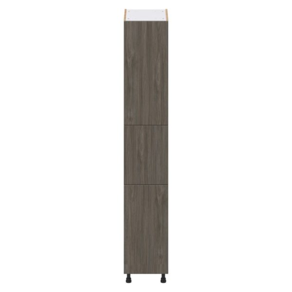 Cordyline Textured Slab Walnut Assembled Pantry  Cabinet with 5 Shelves (15 in. W x 89.5 in. H x 24 in. D)