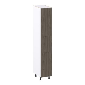 Cordyline Textured Slab Walnut Assembled Pantry Cabinet with 2 Doors and 3 Inner Drawers (15 in. W X 89.5 in. H X 24 in. D)