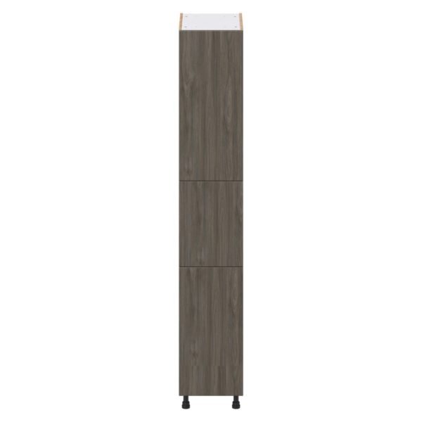 Cordyline Textured Slab Walnut Assembled Pantry Cabinet with 2 Doors and 3 Inner Drawers (15 in. W X 89.5 in. H X 24 in. D)